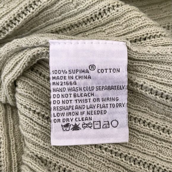 Foxcroft Cardigan Sweater Twin Set Size M Supima Cotton Pointelle Cable Knit - Picture 15 of 16